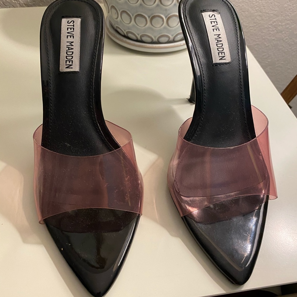 Clear Steve Madden heel